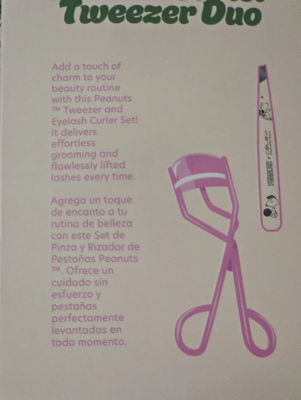 Célavi X Peanuts Eyelash Curler & Tweezer Duo